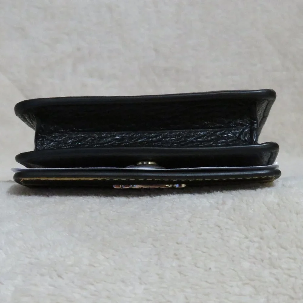 Coach Tiger Print Mini Wallet on a Chain (Honey/Black) - Picture 4 of 5